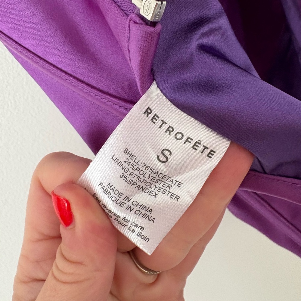 Retrofete Celia Corset Cropped Tank Top in Orchid Purple Size Small - Picture 12 of 12